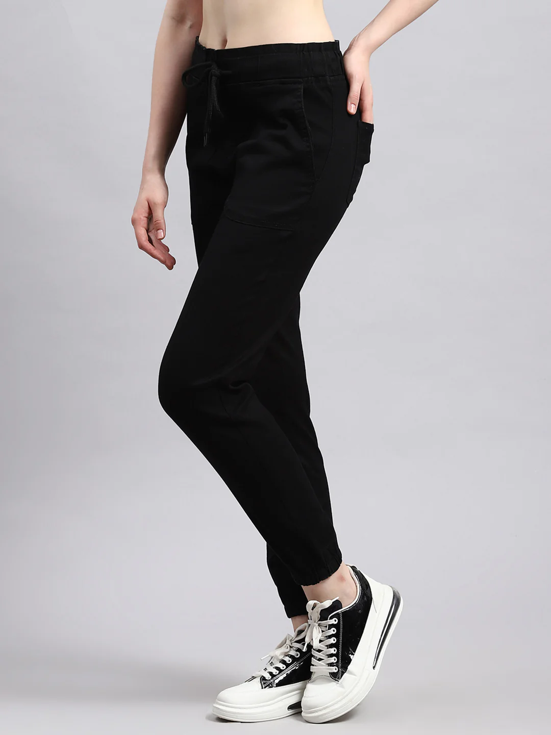 Women Black Slim Fit Denim - Image 4