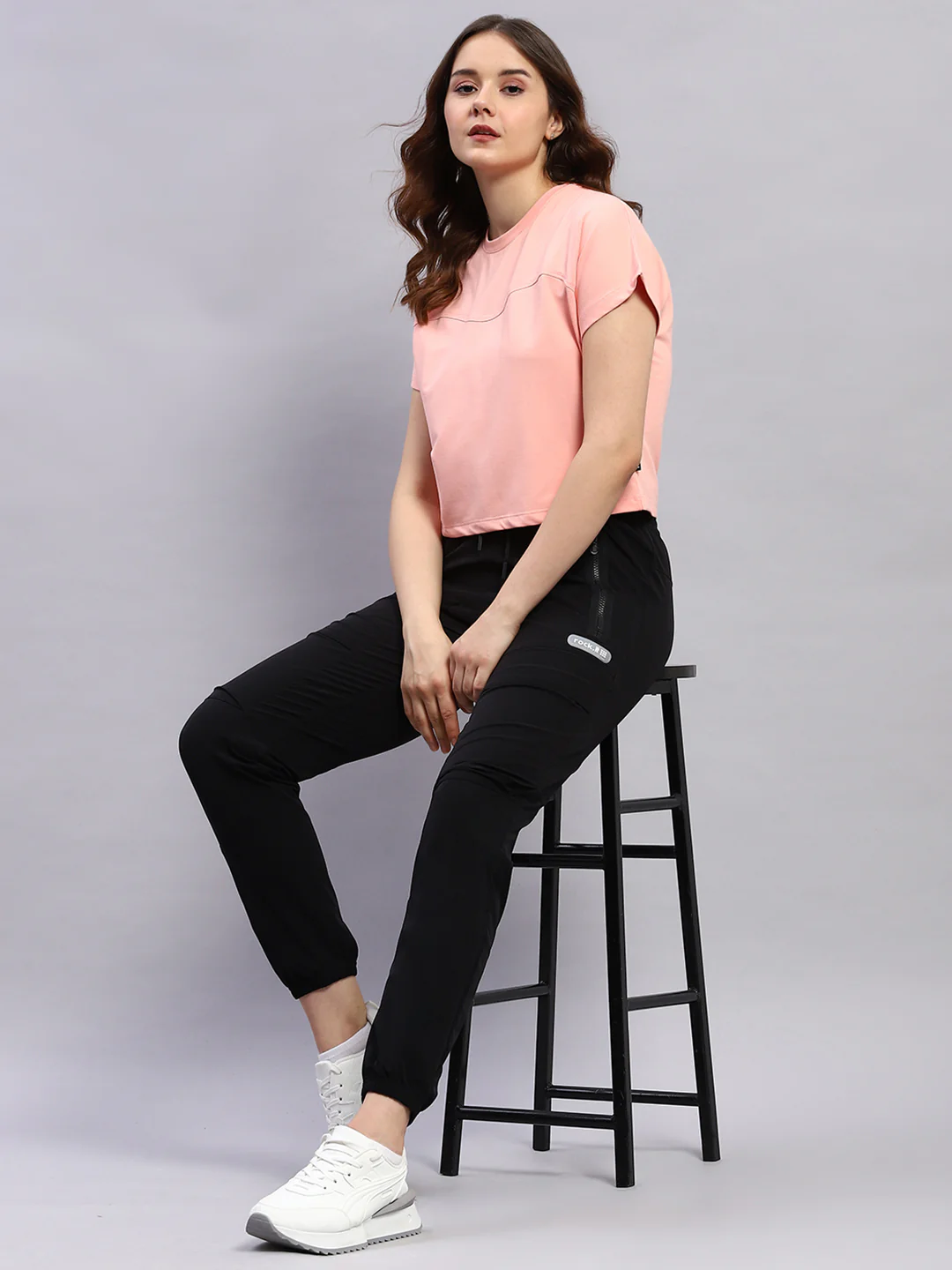 Rock.it Women Black Solid Regular Fit Jogger - Image 5