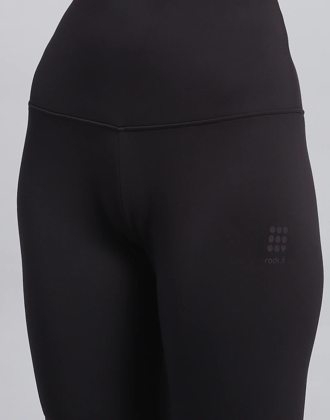 Rock.it Women Black Solid Regular Fit Legging - Image 6