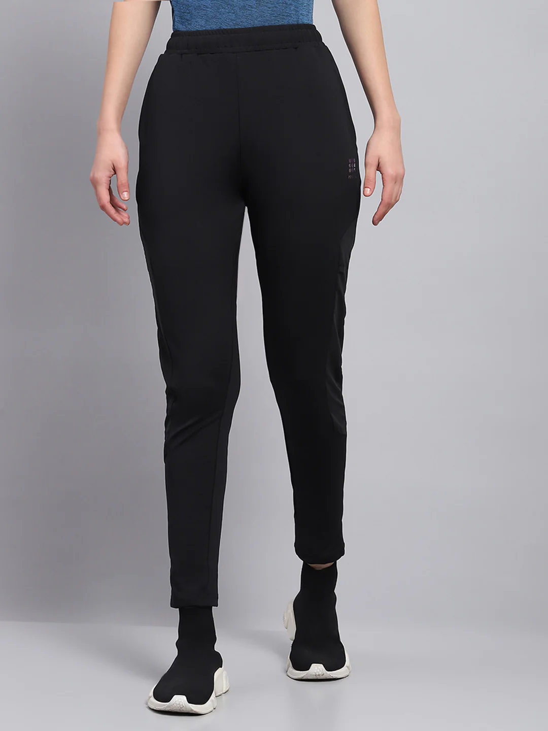 Rock.it Women Black Solid Regular Fit Lower - Image 3