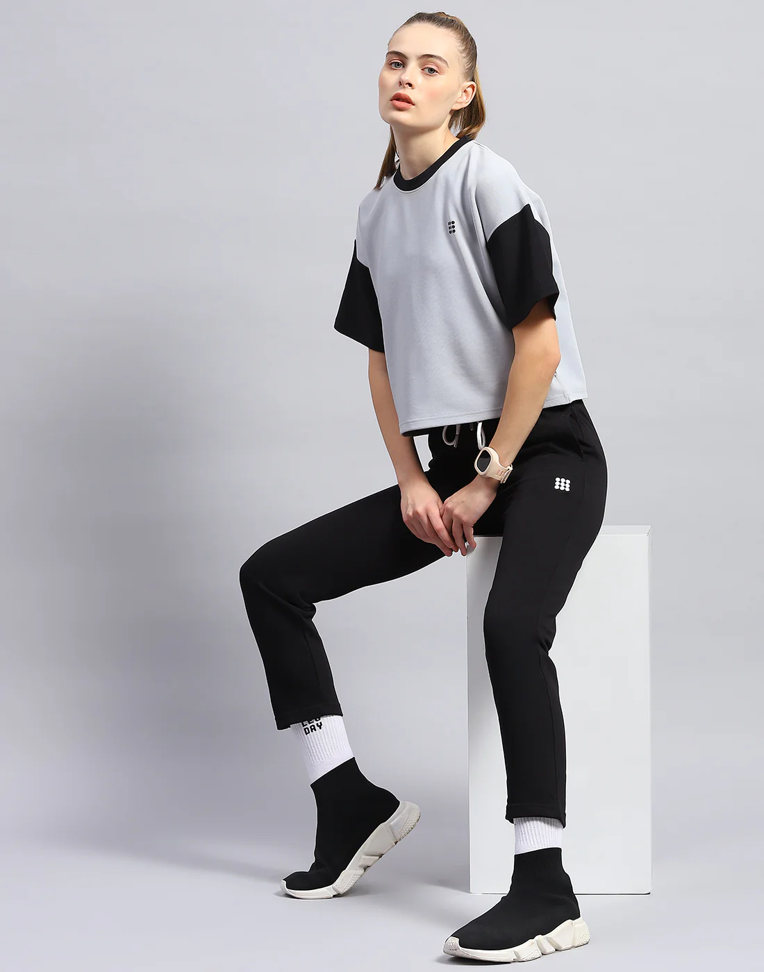 Rock.it Women Black Solid Regular Fit Lower - Image 2