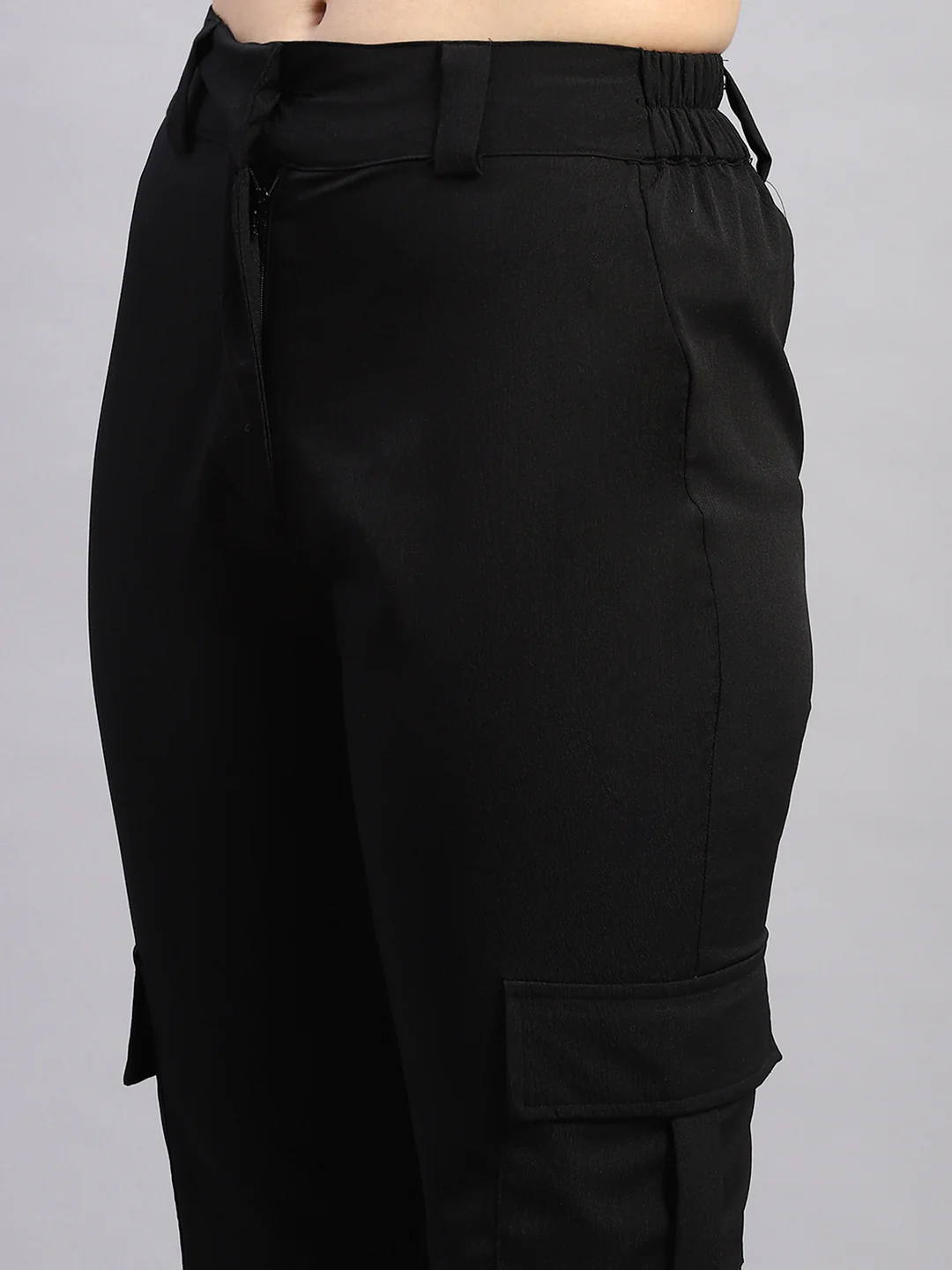 Rock.it Women Black Solid Regular Fit Lower - Image 6