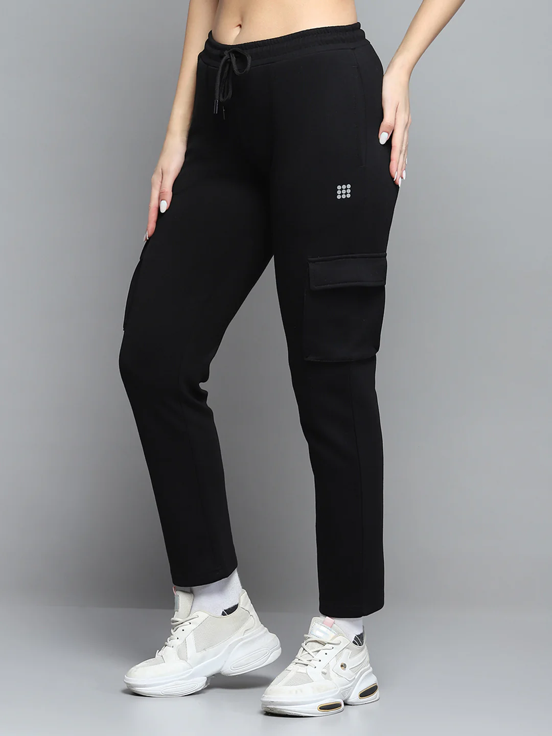 Rock.it Women Black Solid Regular Fit Lower - Image 3