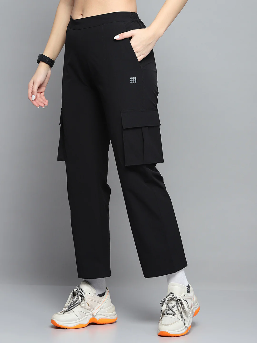 Rock.it Women Black Solid Regular Fit Lower - Image 3