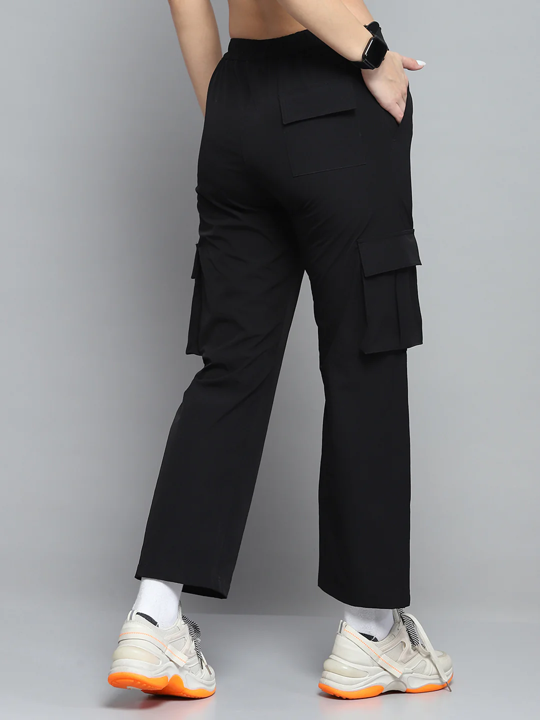 Rock.it Women Black Solid Regular Fit Lower - Image 5