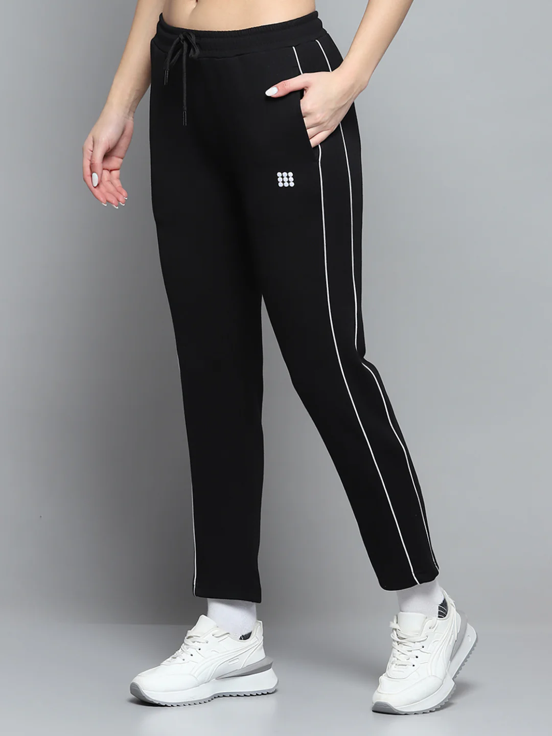 Rock.it Women Black Solid Regular Fit Lower - Image 3