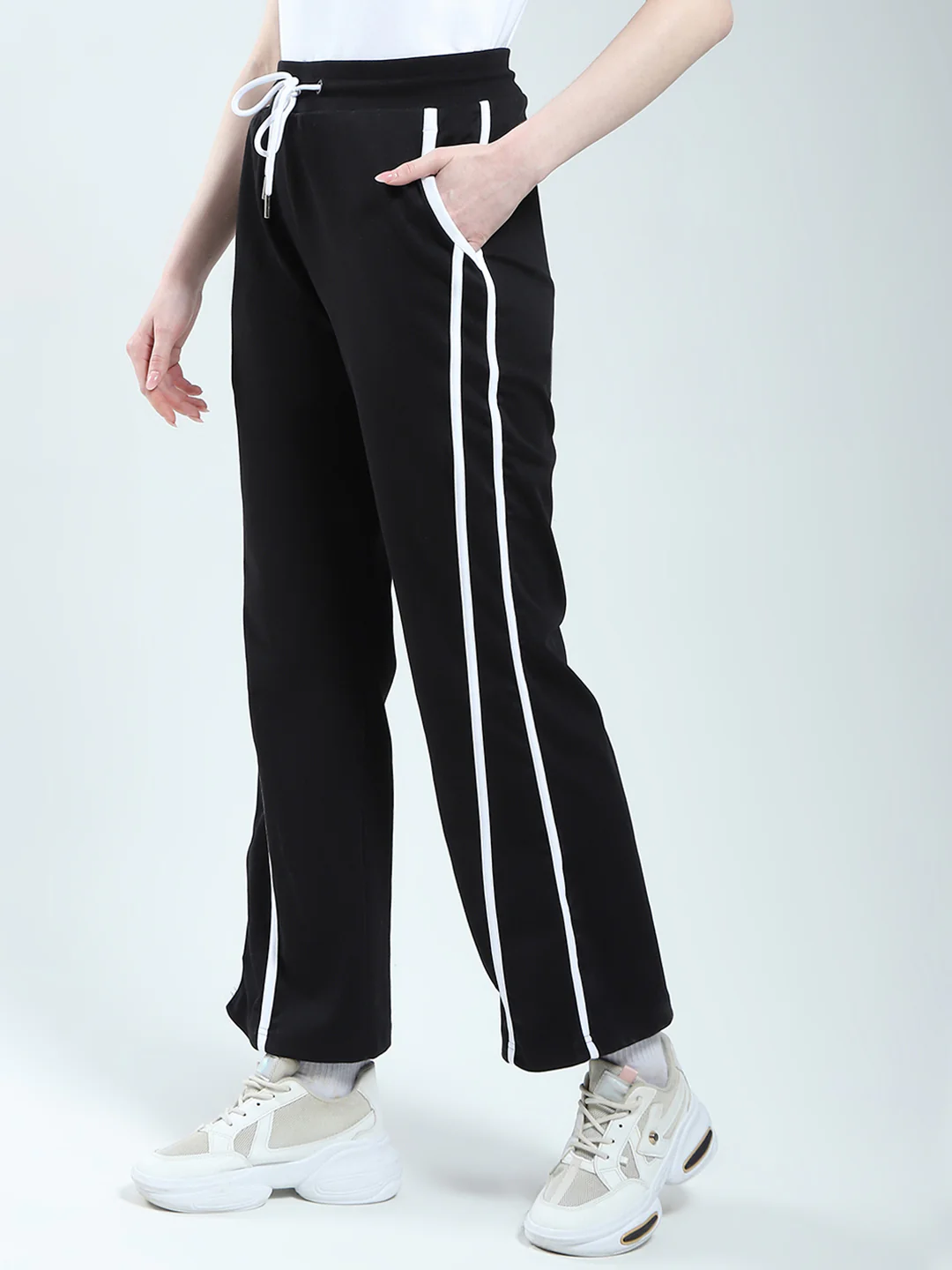 Rock.it Women Black Solid Regular Fit Lower - Image 3
