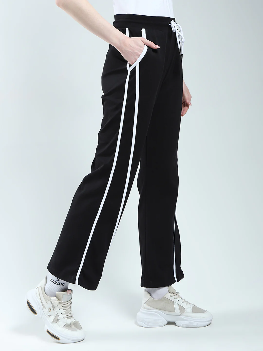 Rock.it Women Black Solid Regular Fit Lower - Image 4