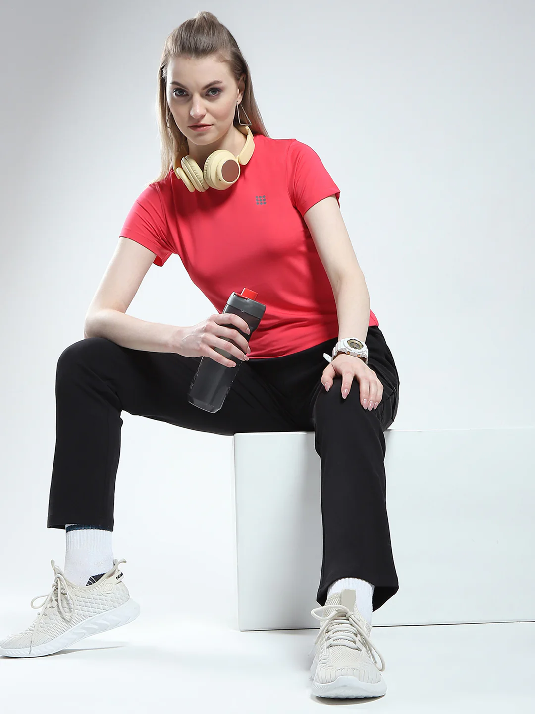 Rock.it Women Black Solid Regular Fit Lower - Image 2