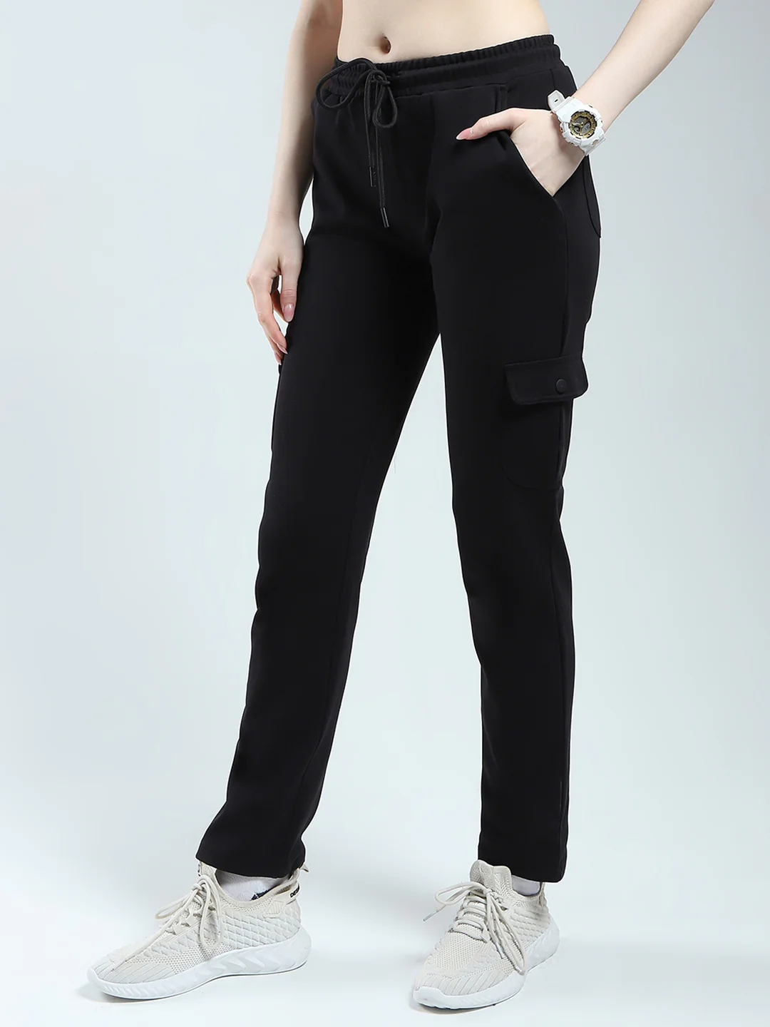 Rock.it Women Black Solid Regular Fit Lower - Image 3
