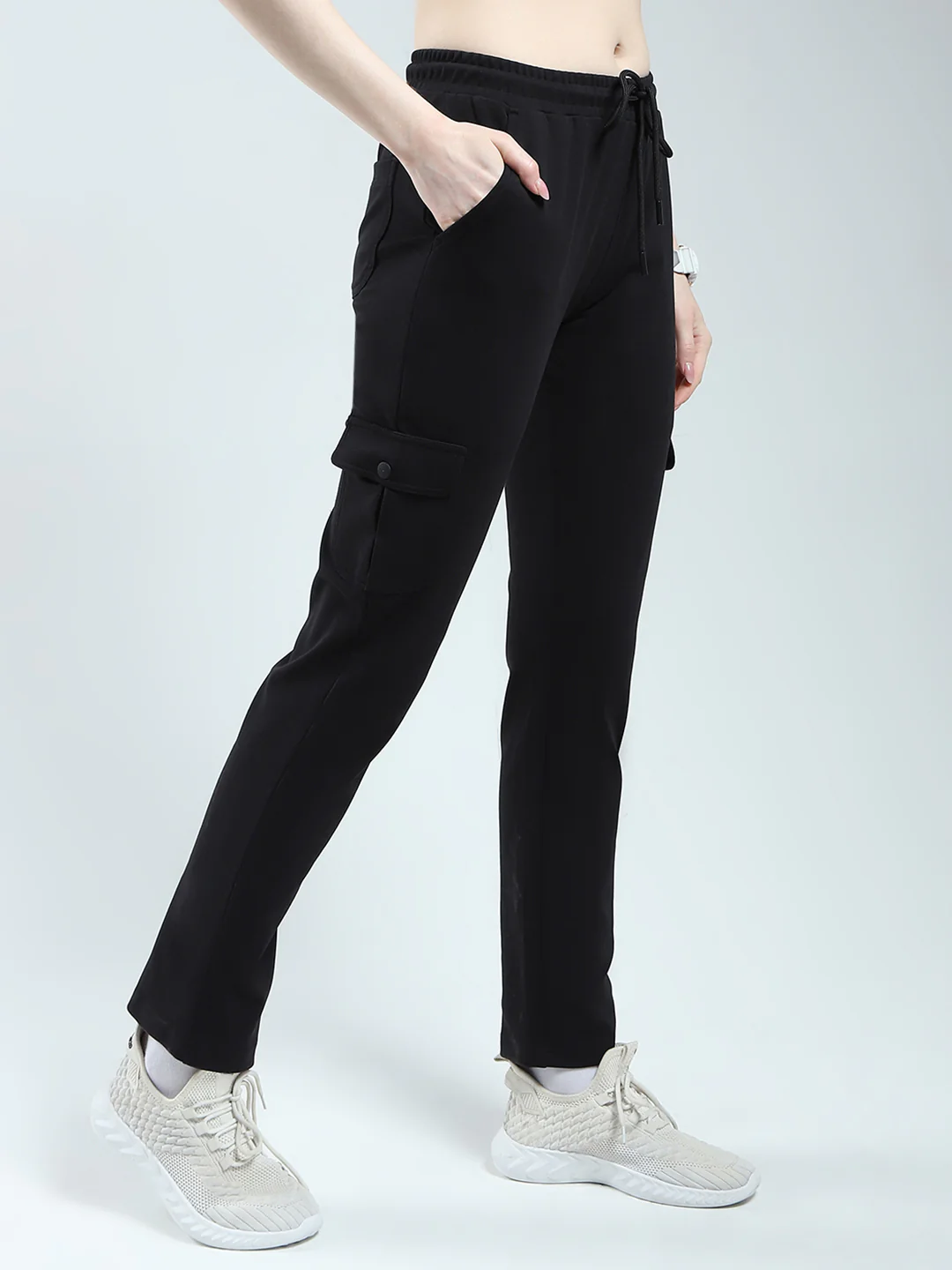 Rock.it Women Black Solid Regular Fit Lower - Image 4