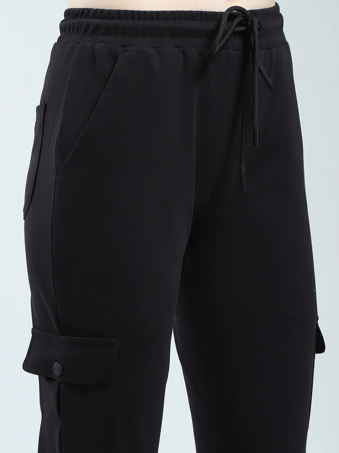 Rock.it Women Black Solid Regular Fit Lower - Image 6
