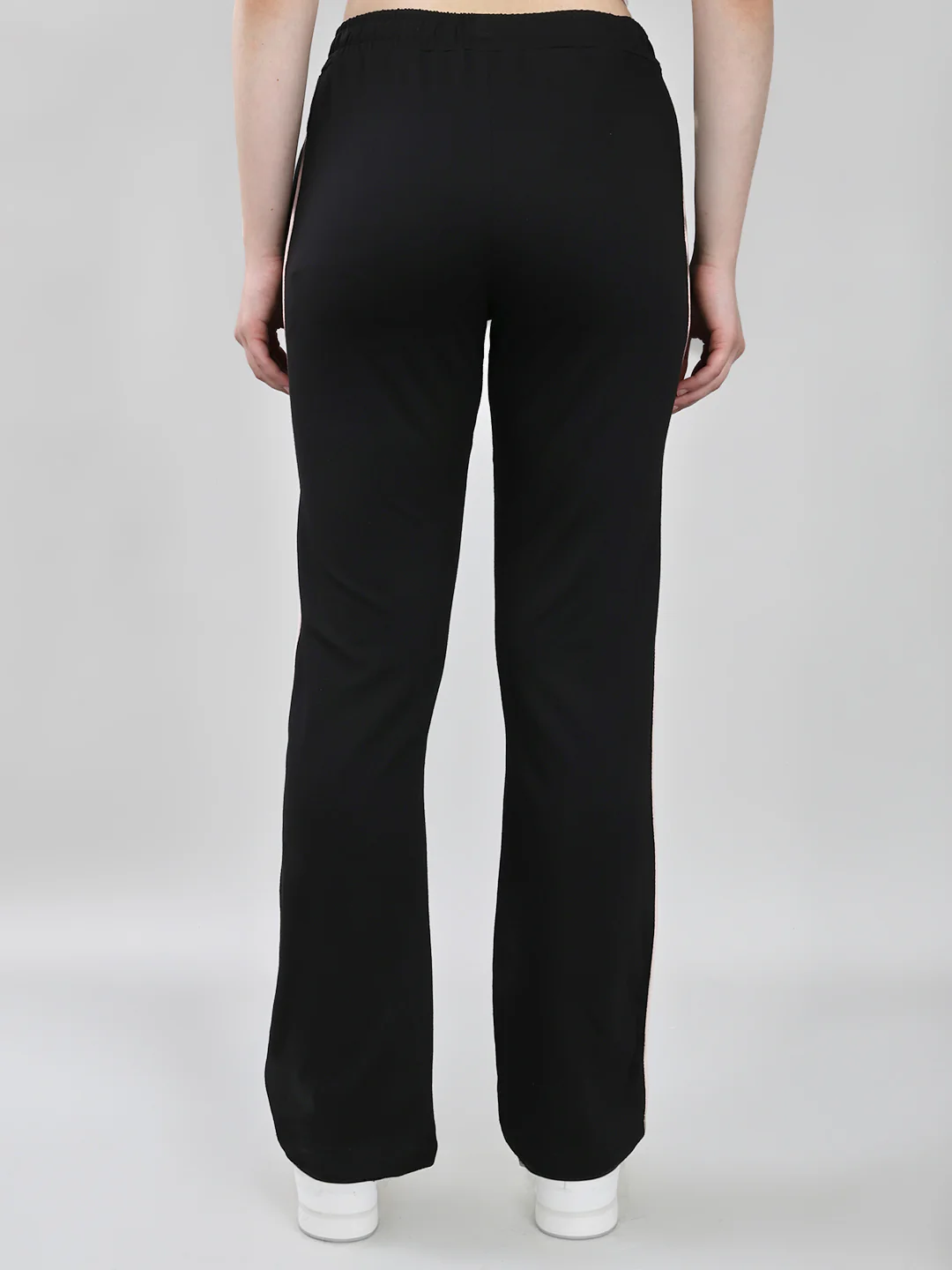 Women Black Solid Regular Fit Lower - Image 5