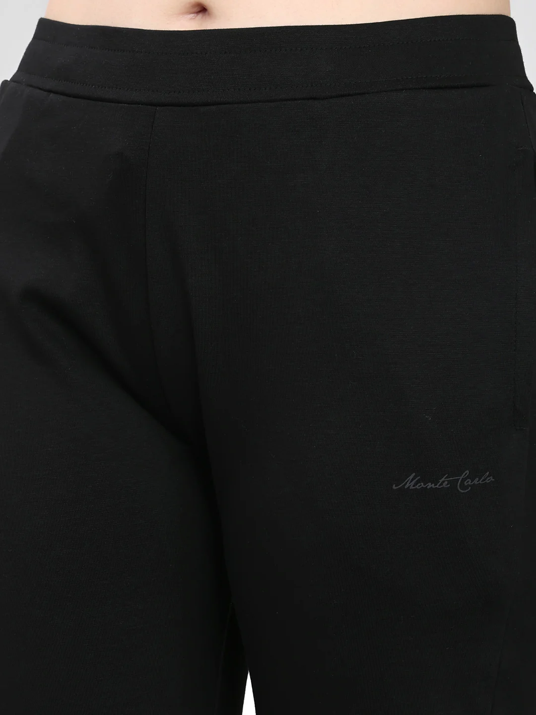 Women Black Solid Regular Fit Lower - Image 5