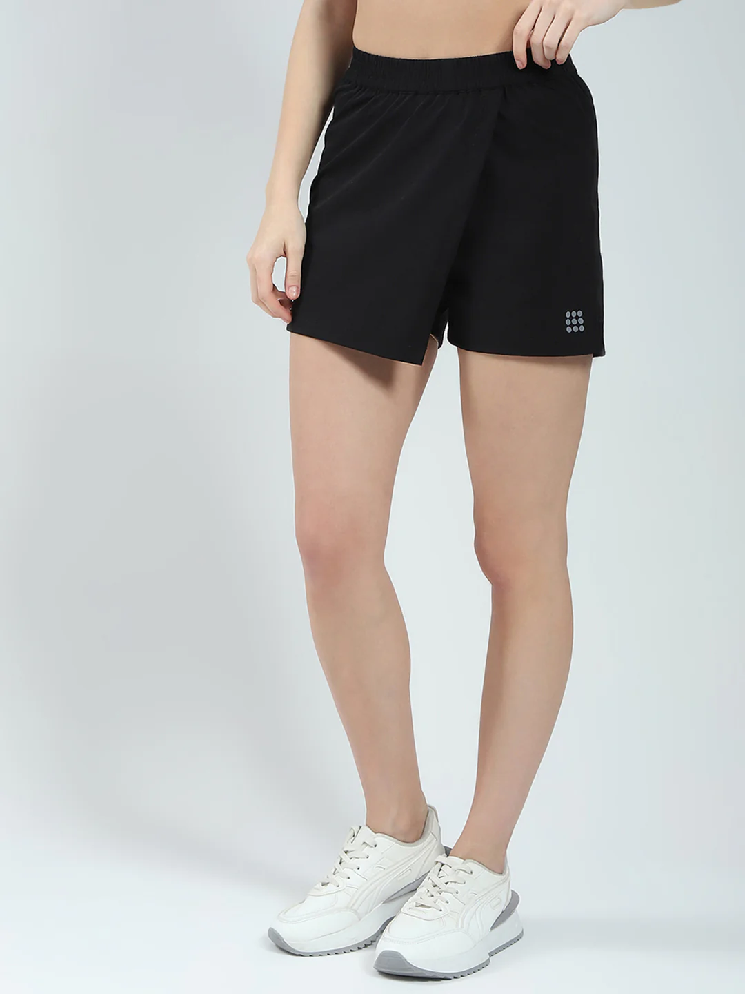 Rock.it Women Black Solid Regular Fit Short - Image 3