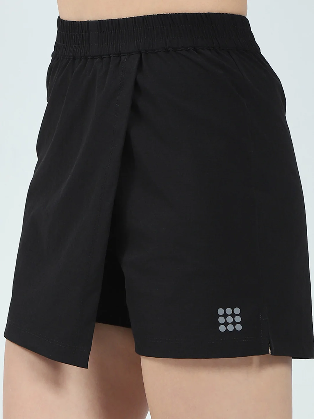 Rock.it Women Black Solid Regular Fit Short - Image 6