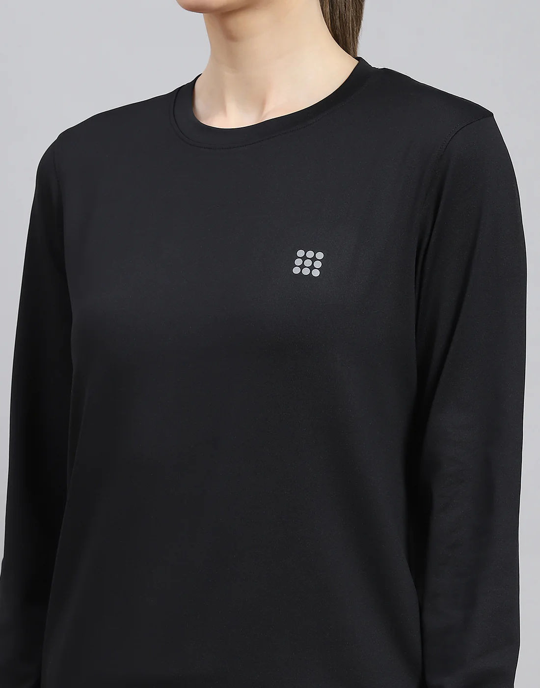 Rock.it Women Black Solid Round Neck Full Sleeve Top - Image 7