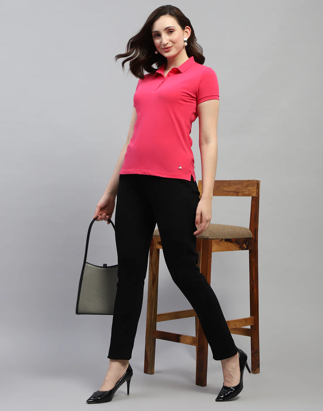 Women Black Solid Slim Fit Denim - Image 2