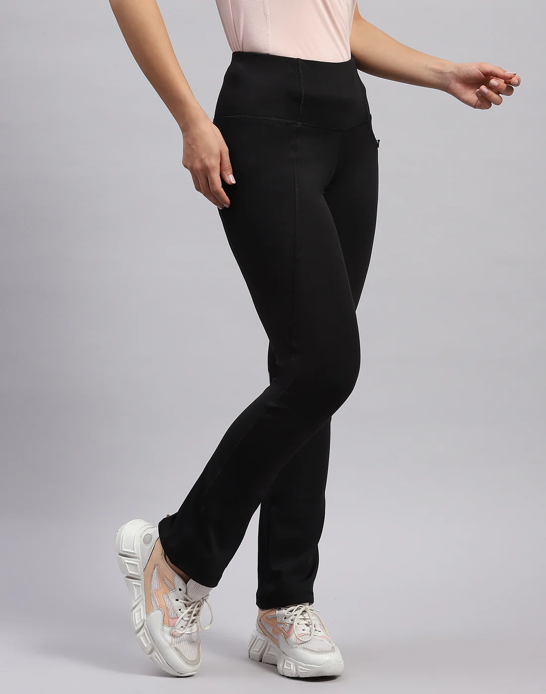 Rock.it Women Black Solid Smart Fit Lower - Image 4