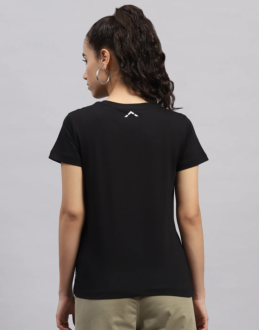 Rock.it Women Black Solid V Neck Half Sleeve Top - Image 5