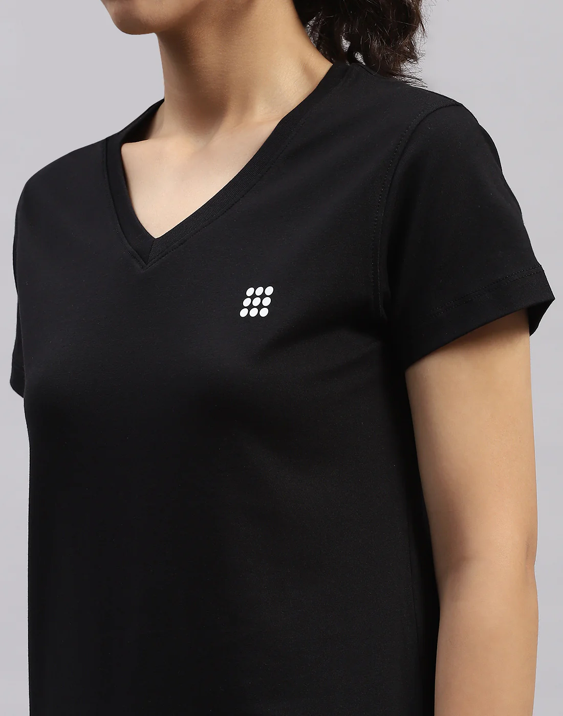 Rock.it Women Black Solid V Neck Half Sleeve Top - Image 6