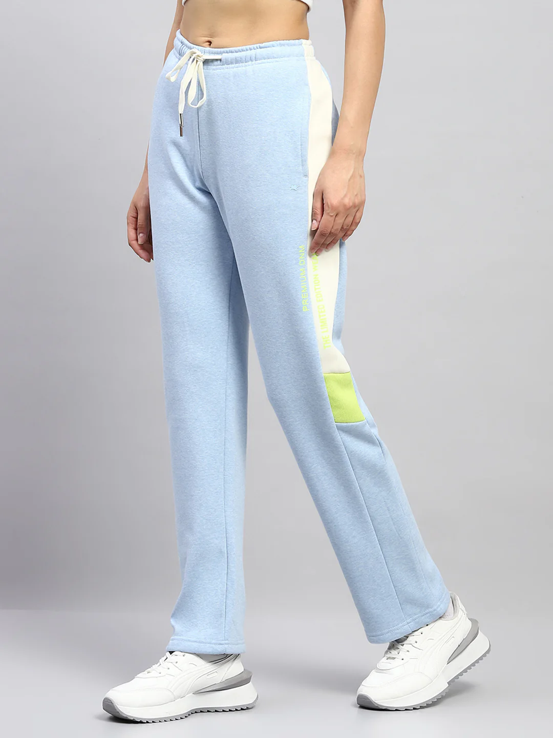 Women Blue Printed Regular Fit Lower - Image 3