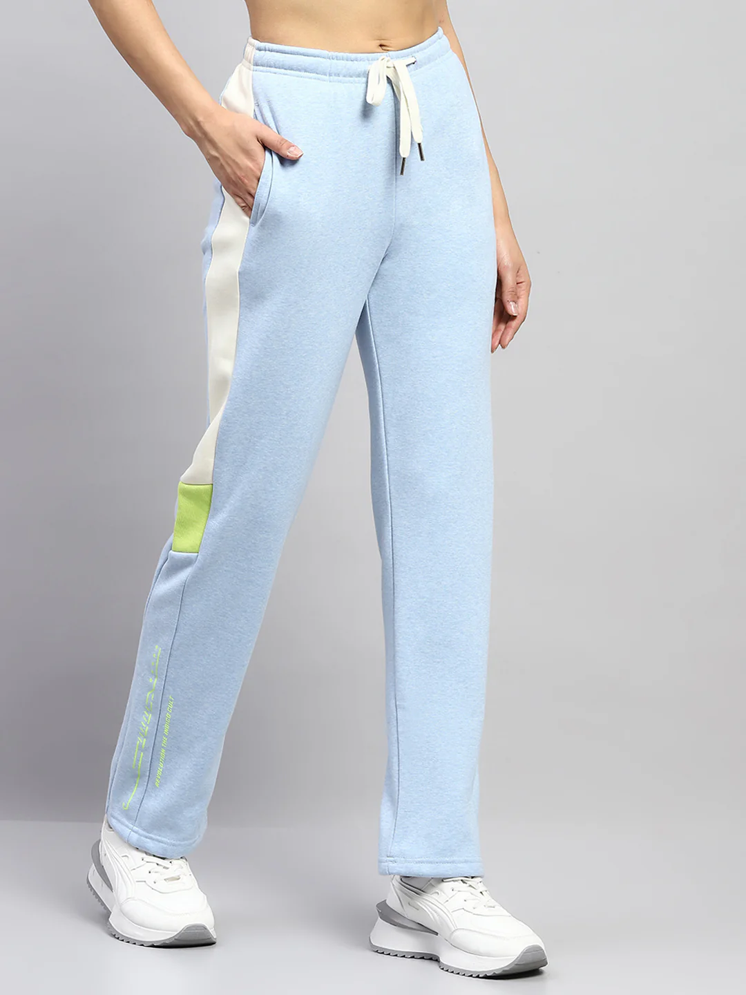 Women Blue Printed Regular Fit Lower - Image 4