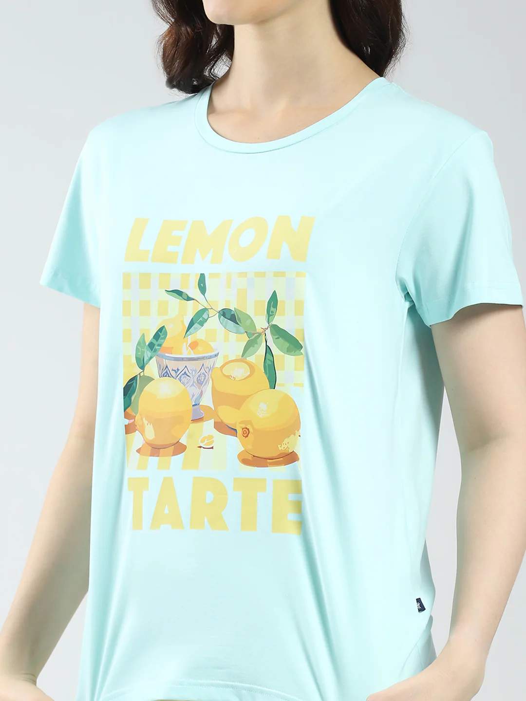 Women Blue Printed Round Neck Half Sleeve Combo 3Pc Set (T-Shirt, Shorts & Lower) - Image 12