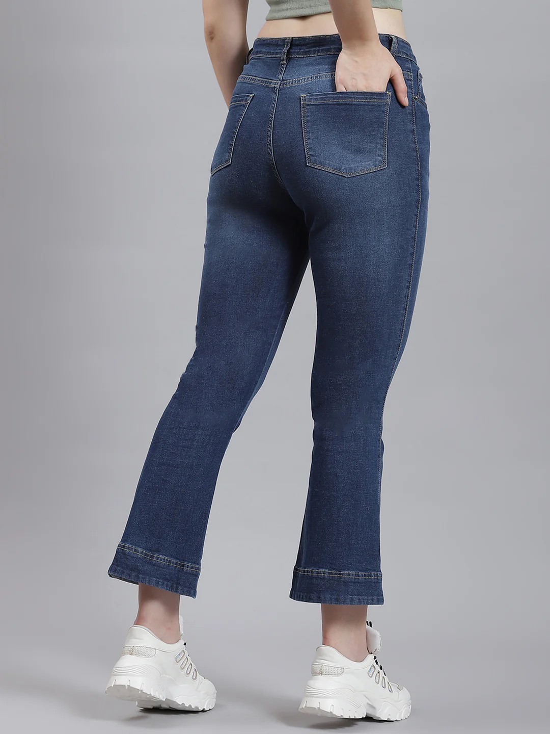 Women Blue Bootcut Denim - Image 5