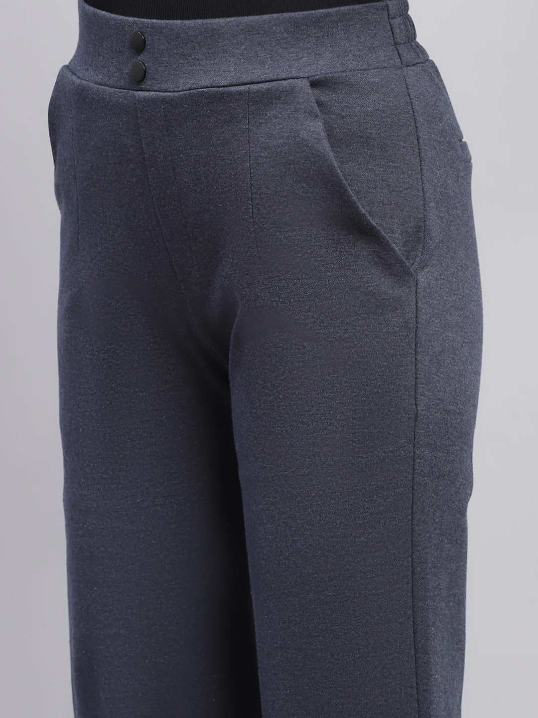 Women Blue Solid Jegging - Image 6