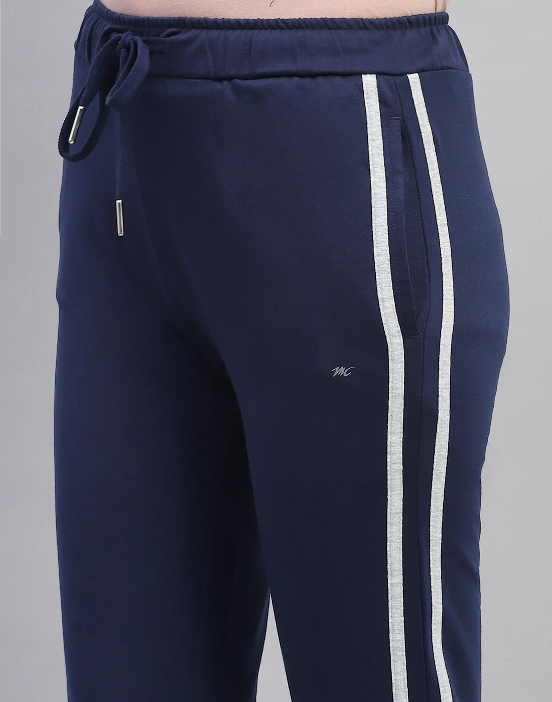 Women Blue Solid Regular Fit Lower - Image 6