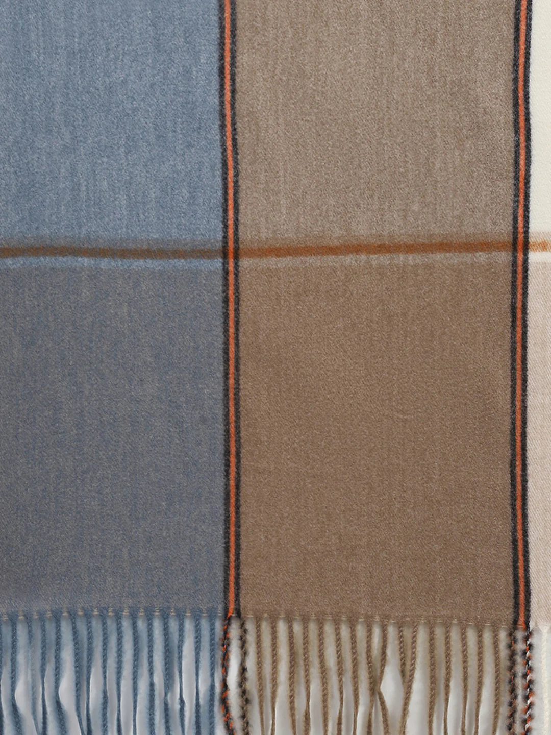 Women Blue Solid Stole - Image 7