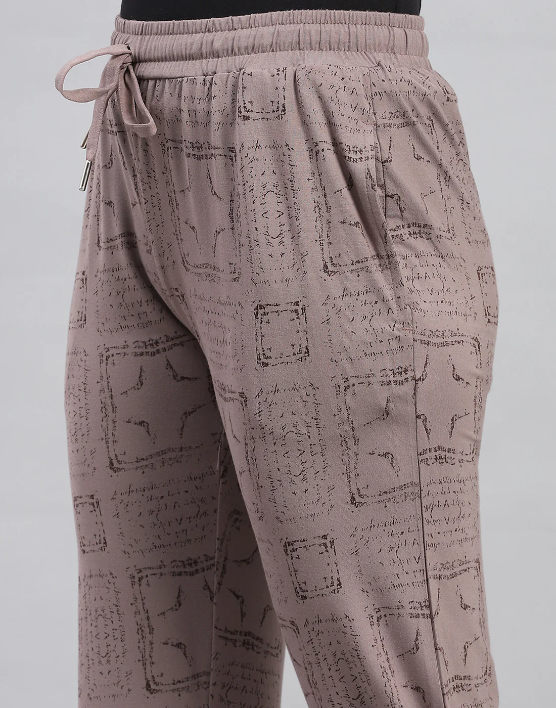 Women Brown Printed Regular Fit Lower - Image 6