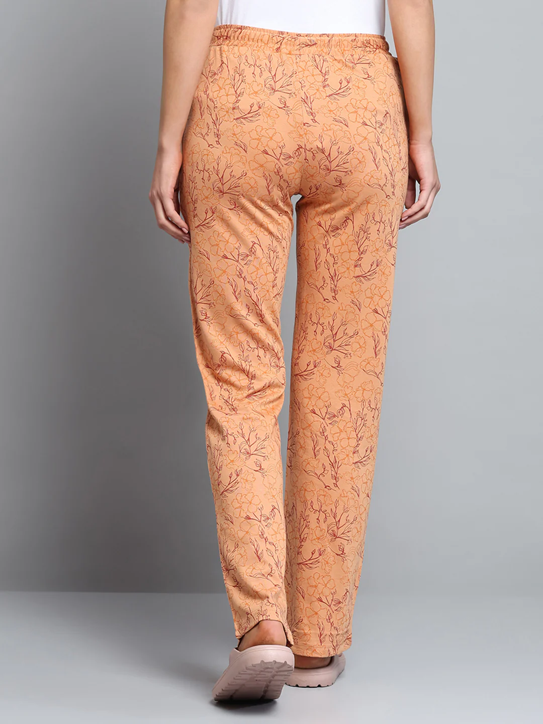 Women Brown Printed Regular Fit Lower - Image 5