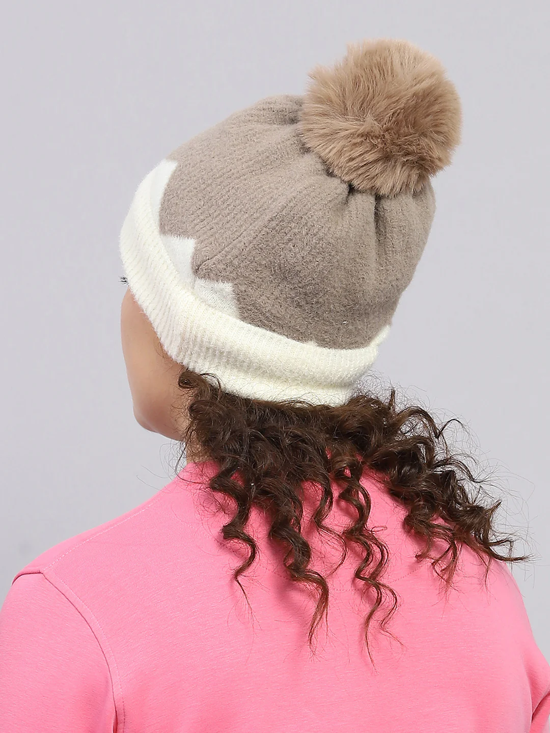 Women Brown Self Design Cap - Image 5