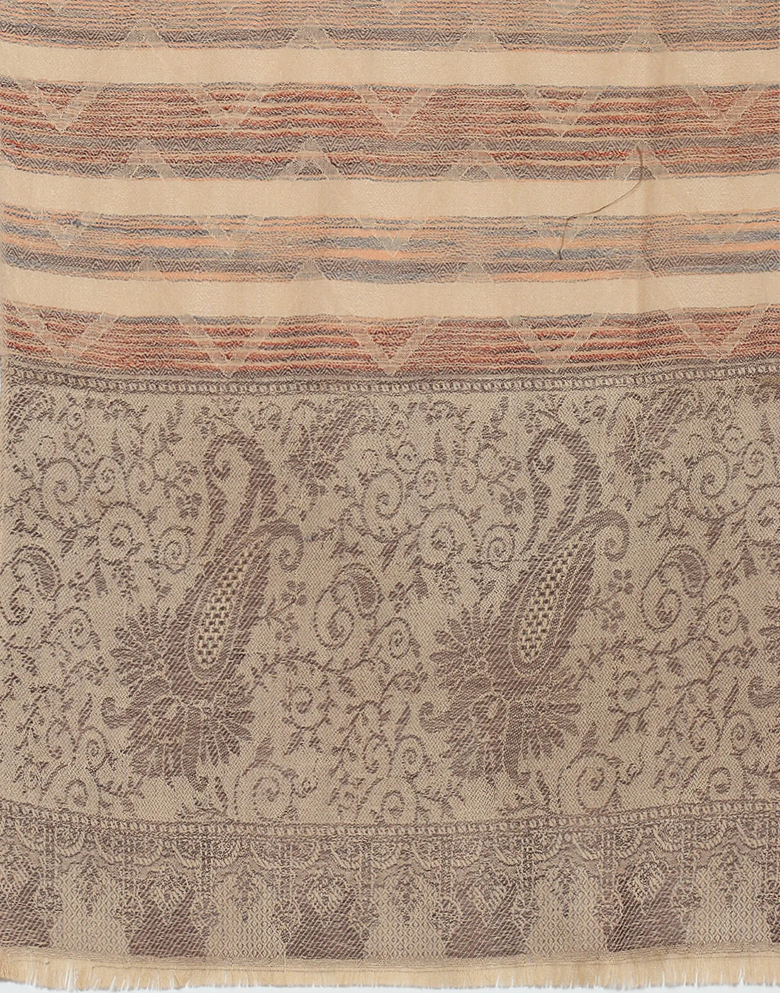 Women Brown Self Design Shawl - Image 7