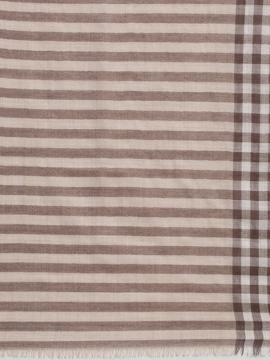 Women Brown Self Design Stole - Image 7