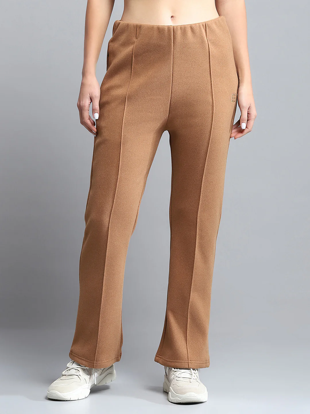 Rock.it Women Brown Solid Collar Full Sleeve Tracksuit - Image 8