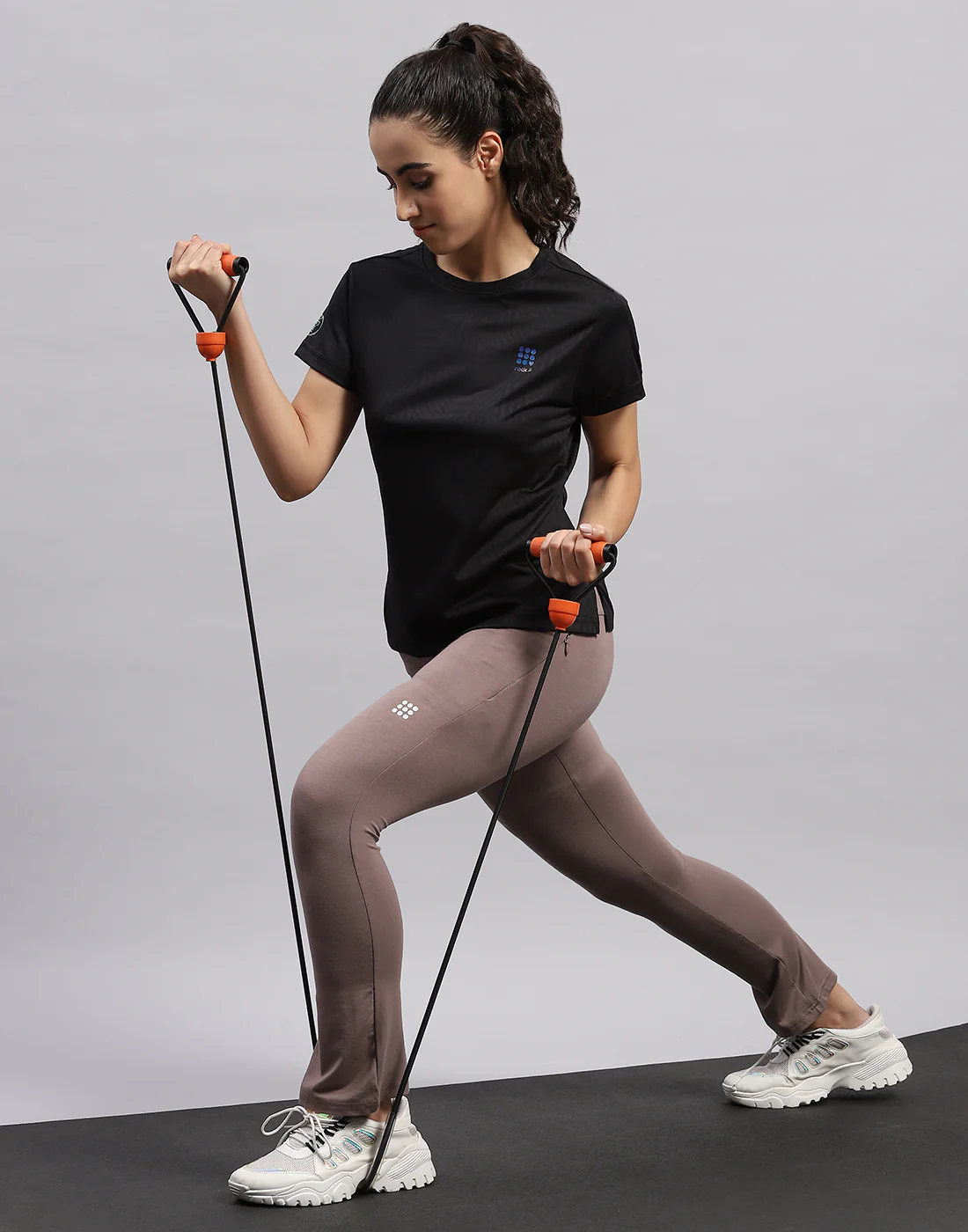 Rock.it Women Brown Solid Regular Fit Yoga Pant - Image 2