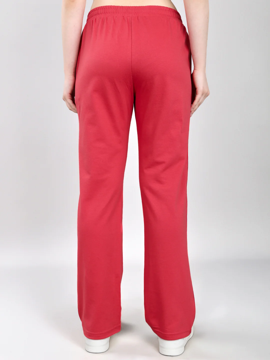 Women Coral Solid Regular Fit Lower - Image 5