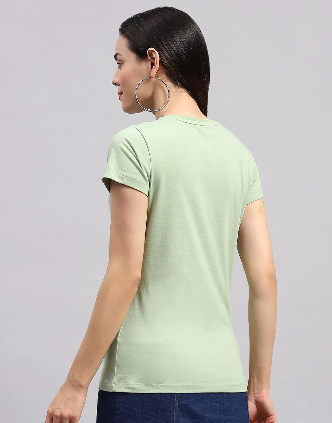 Women Green & Pink Solid V Neck Half Sleeve Top (Pack of 2) - Image 7