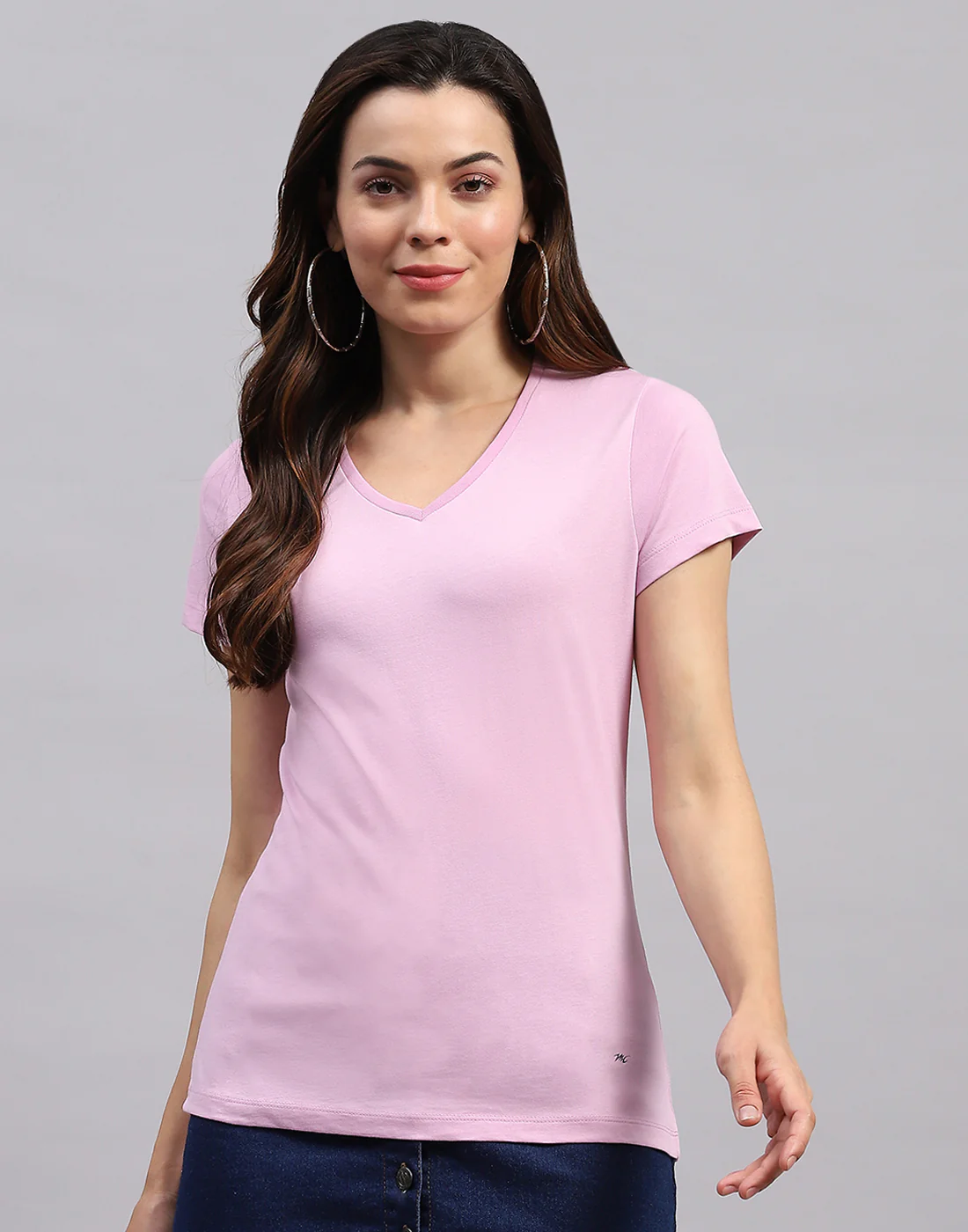Women Green & Pink Solid V Neck Half Sleeve Top (Pack of 2) - Image 8
