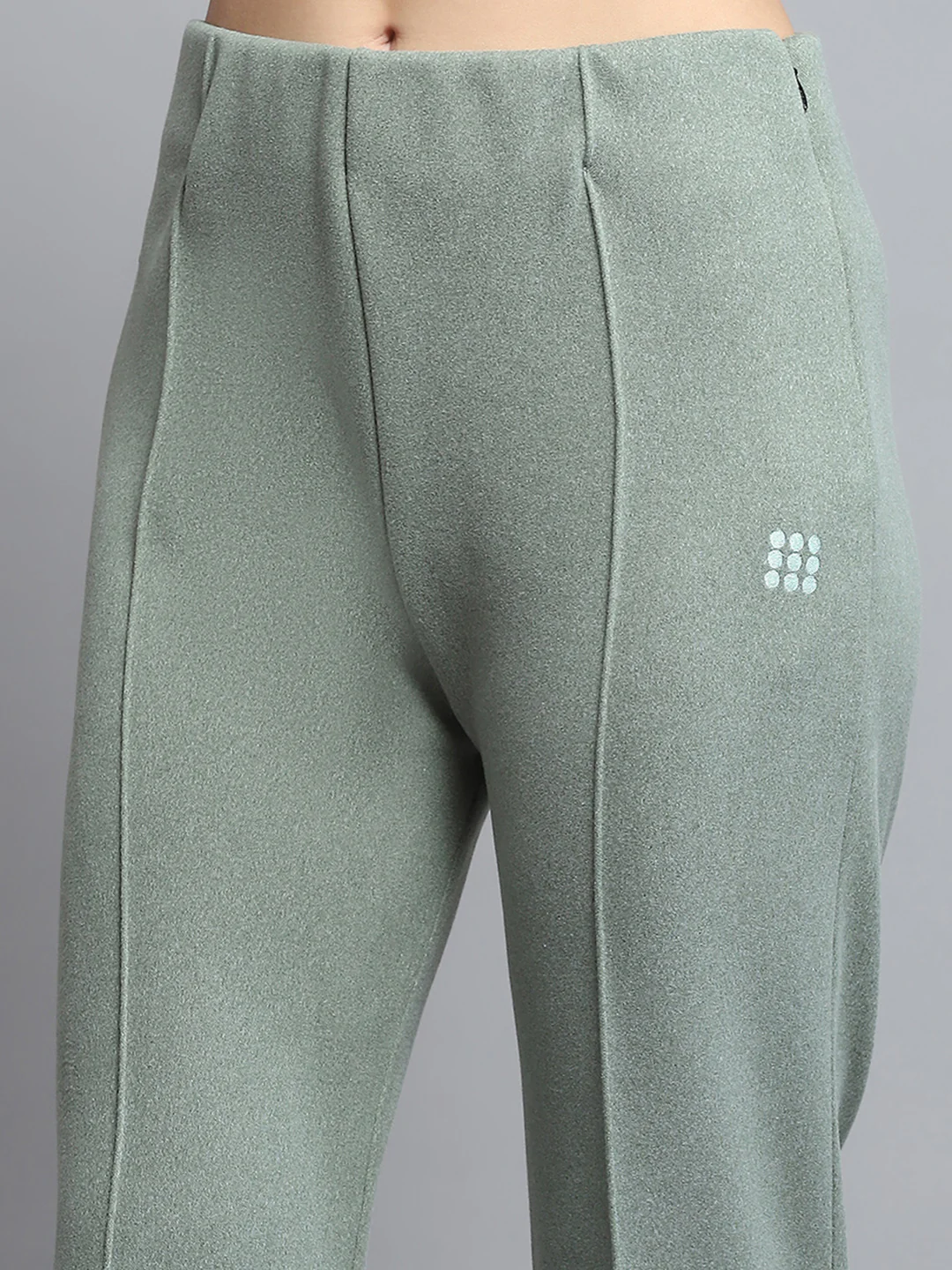 Rock.it Women Green Solid Collar Full Sleeve Tracksuit - Image 9