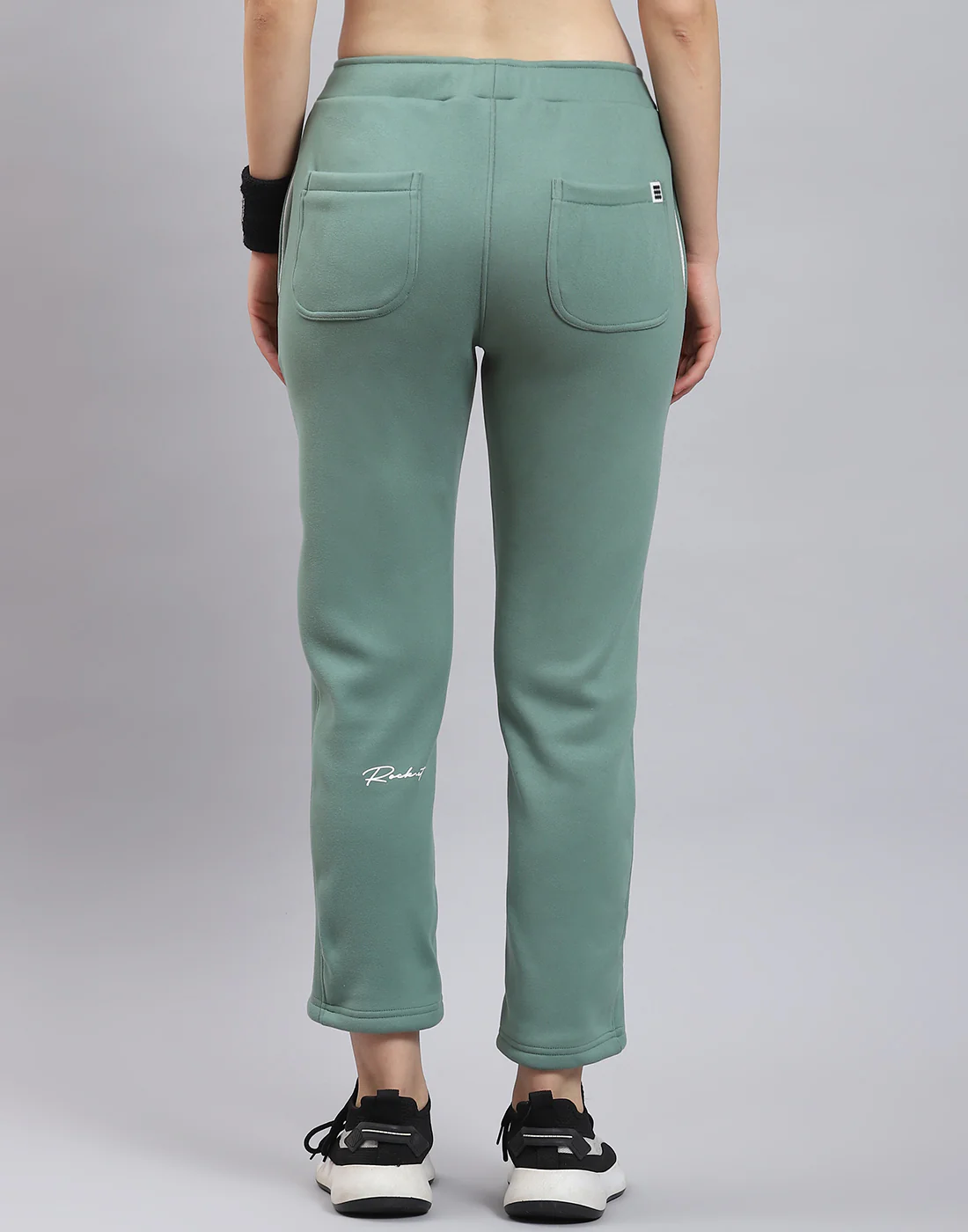 Rock.it Women Green Solid Regular Fit Winter Lower - Image 5