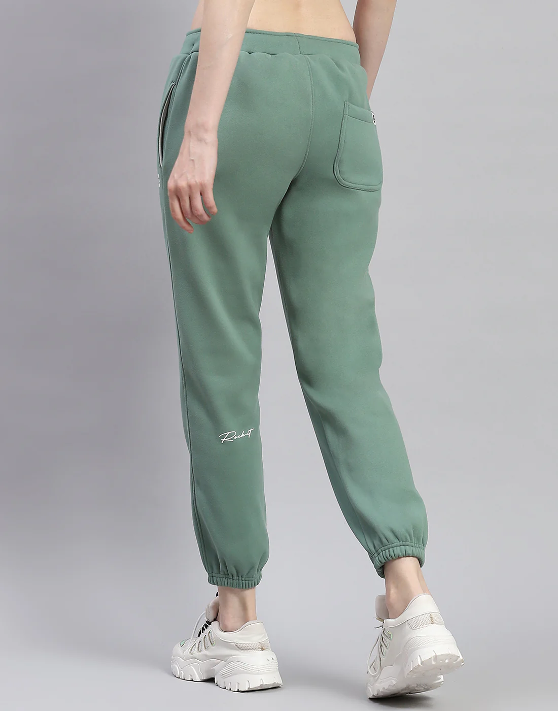 Rock.it Women Green Solid Regular Fit Winter Lower - Image 5