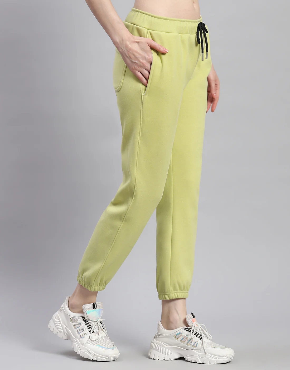 Rock.it Women Green Solid Regular Fit Winter Lower - Image 4