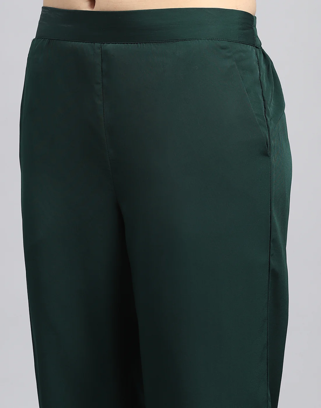 Women Green Solid Round Neck Sleeveless Combo 3Pc Set - Image 9