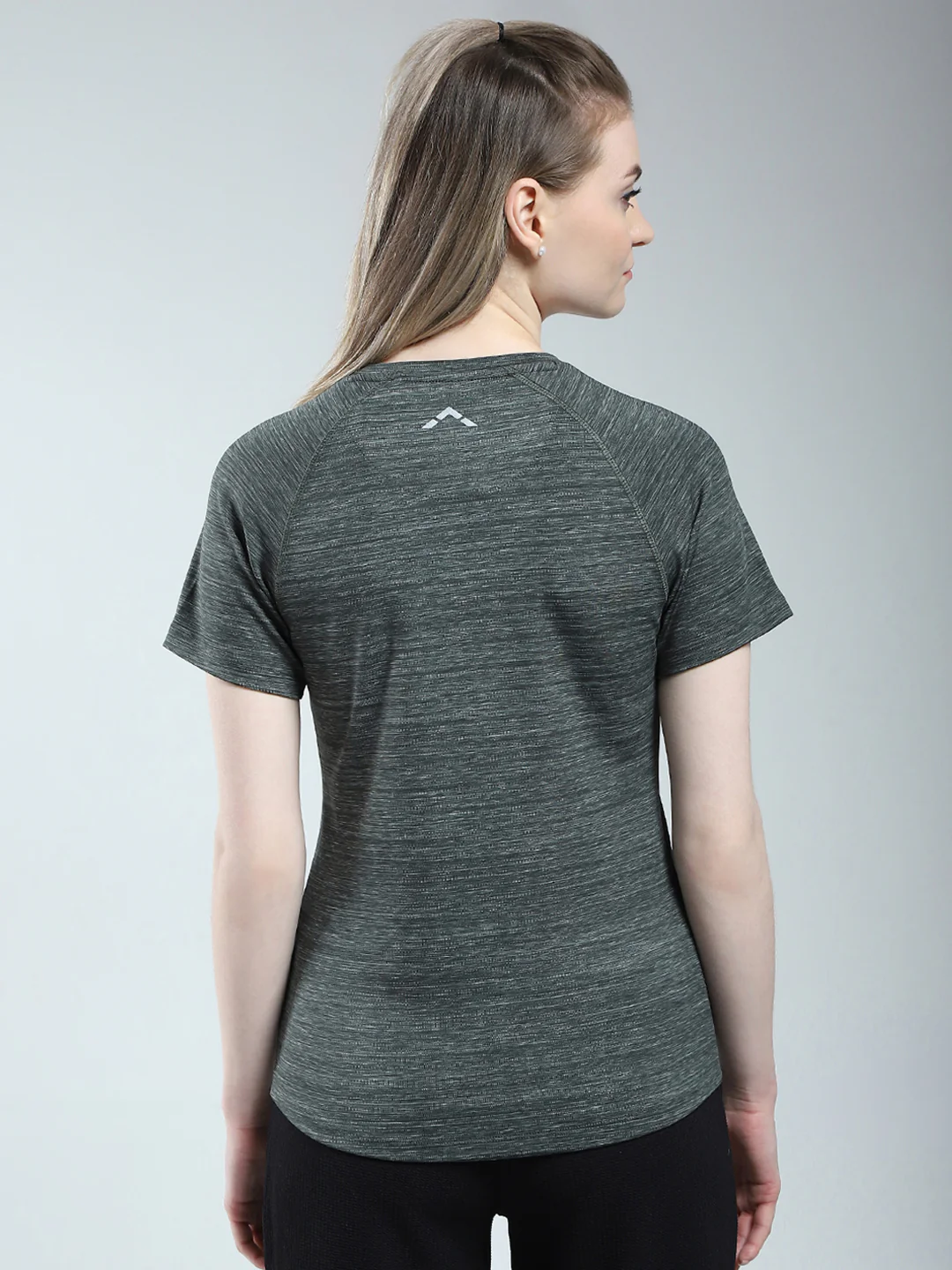 Rock.it Women Green Solid Round Neck Half Sleeve Top - Image 5