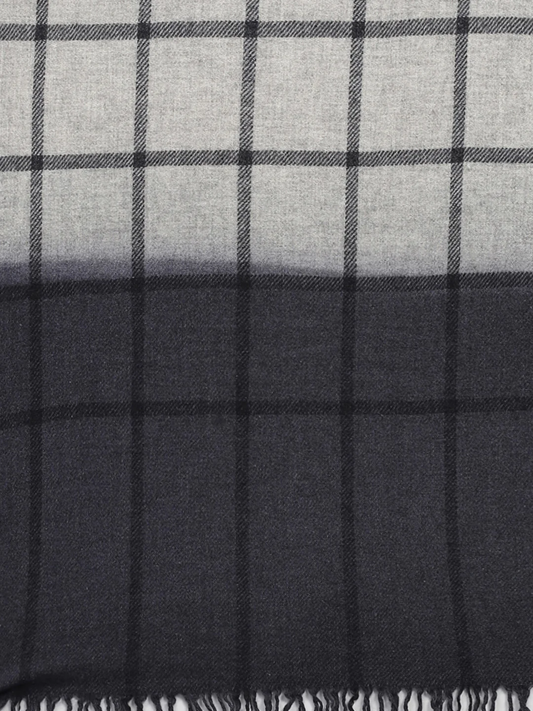 Women Grey Check Stole - Image 8