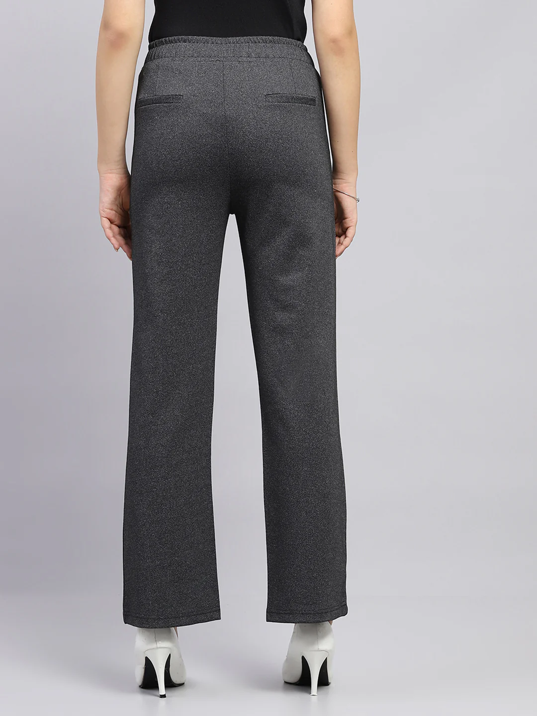 Women Grey Solid   Jegging - Image 5